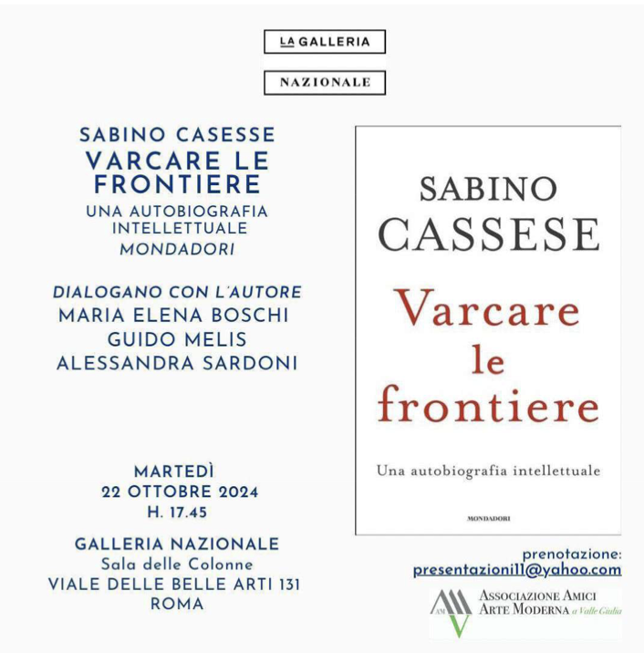 Presentazione del libro: “Varcare le frontiere – Una autobiografia intellettuale”